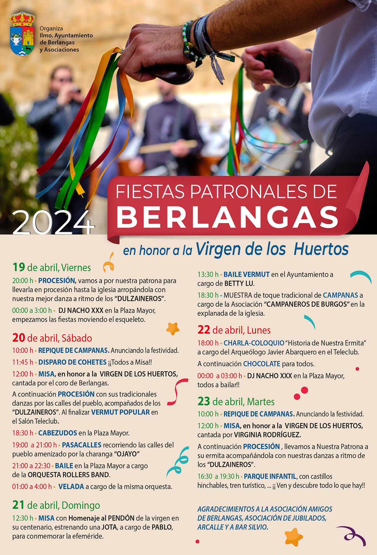 Fiestas patronales en honor a Nuestra Señora de los Huertos 2024 Berlangas de Roa